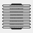 © miaoumiaou - Monochrome menu template in strict style. Useful for presentations and web design.