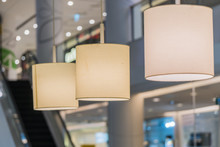 A Group Of Hanging Lights With Shallow Depth Of Field.
