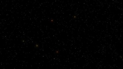 Wall Mural - Night Sky 001: A star field twinkles in a night sky (Loop).