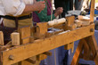 Medieval reenactment wood lathe