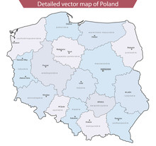 Detailed Vector Map Of Poland V2