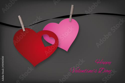 hearts happy valentine's da...