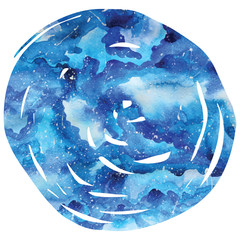 Wall Mural - watercolor galaxy background.