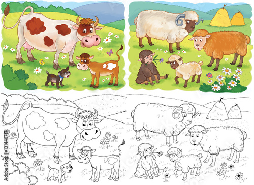 Farm Animal Coloring Pages Cow | See More...