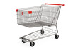 © Thomas Söllner - Einkaufswagen auf weißen Hintergrund 3D rendering