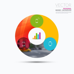 Business vector design elements for graphic layout. Modern abstr