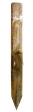Isolated Wooden Construction Stake. Vertical