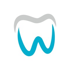 Canvas Print - letter w symbol for dental logo. logo vector. logotype template.