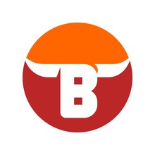 Bull Logo Vector. Letter B Logo.