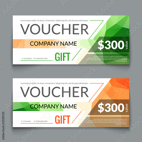 Gift Voucher Market Offer Template Layout With Colorful Modern Gift Voucher Market Offer Template Layout With Colorful Modern Triangle Business Design Certificate Special Coupon