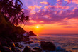 © nevodka.com - Palm tress on tropical coast at sunset