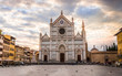The Basilica de Santa Croce in Florence, Italy