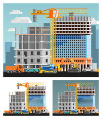 Sticker - Construction And City Compositions Set 