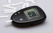 Glucose meter device with digital panel