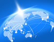 ビジネス　世界地図　グローバル