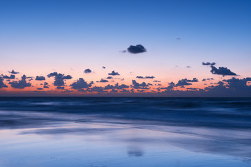 Wall Mural - beautiful sunset over Mediterranean sea