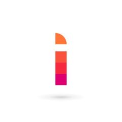 Poster - Letter I mosaic logo icon design template elements