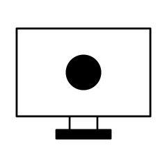 computer desktop isolated icon vector illustration design