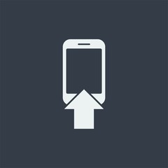 smartphone web icon flat design