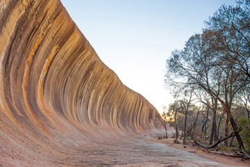 Wave Rock, near Hyden in Western Australia.