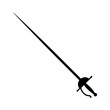 Rapier / Espada Ropera or epee sword weapon flat icon for games and websites 