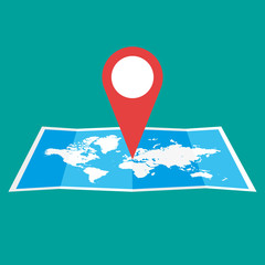 Poster - Navigation map icon