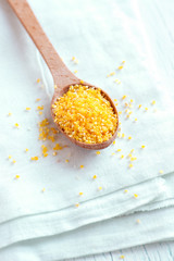 Sticker - raw corn grits