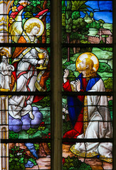 Papier Peint - Stained Glass - Jesus in the Garden of Gethsemane
