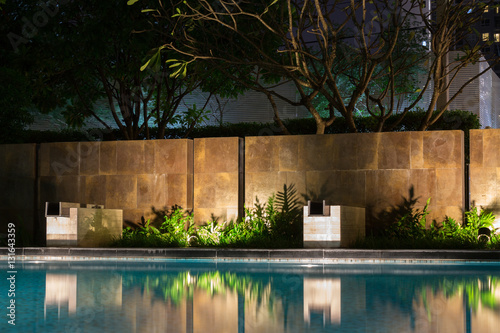 Fotografie, Obraz Romantic evening mood lighting casting shadows onto a romantic s