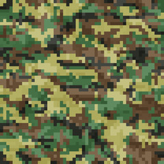 Wall Mural - digital camouflage pattern vector