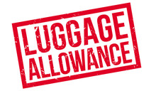 Luggage Allowance Rubber Stamp