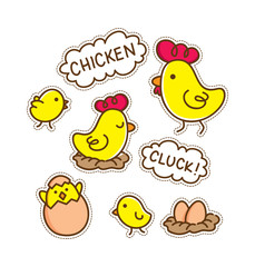 cartoon chicken patch