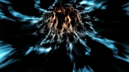 Wall Mural - A vortex tunnel of streaming plasma (Loop).