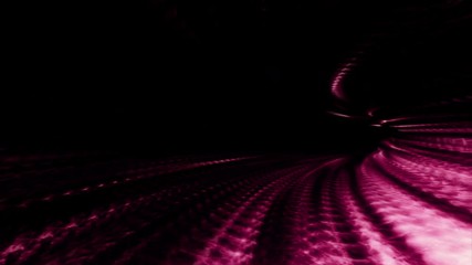 Wall Mural - A vortex tunnel of streaming strands of red light (Loop).