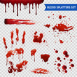 © Macrovector - Blood Spatters Realistic Samples Transparent Set
