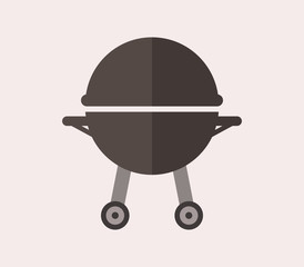 Poster - barbecue icon