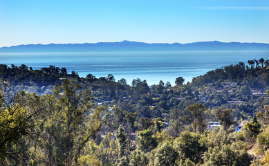 Morning Pacific Ocean Landscape Channel Islands Santa Barbara Ca