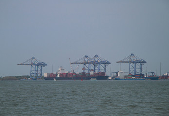 sea port of Kochi, India