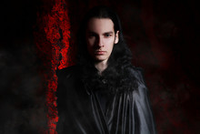 Beautiful Vampire Man In The Black Coat