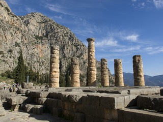 Wall Mural - Ancient Greek archaeological site of Delphi,Central Greece.