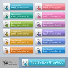 Wall Mural - tap buttons #vector graphic