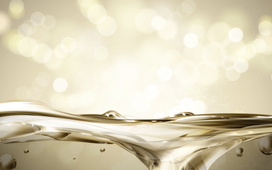 Wall Mural - golden fluid background