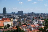 Fototapeta Miasto - Cityscape of Slovakias Capital Bratislava
