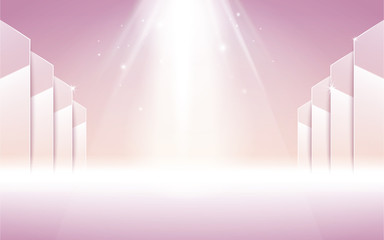 Wall Mural - pink stage spotlight