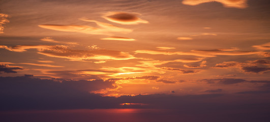 Wall Mural - sunset sky background