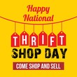 Thrift Shop Day Vector Illustration. Suitable for greeting card, poster and banner.
