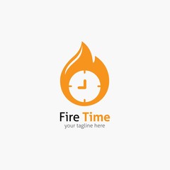 Wall Mural - Fire Logo Vector Design Illustration. Suitable for company logo. Suitable for product business