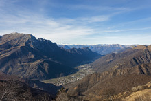 A View Of The Mountains Of Val Brembana From Valtorta