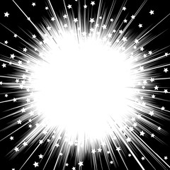 Wall Mural - sun ray or star burst comic radial lines background