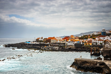 Wall Mural - aerial view of Garachico in Tenerife, Canary Islands, Spain